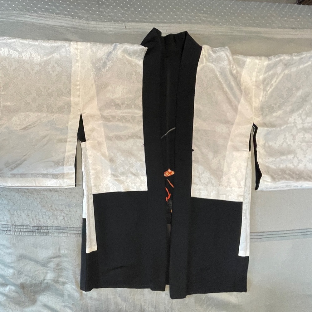 Vintage Kimono Hoari Jacket  Handpainted Silk 100% - Picture 7 of 7